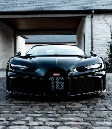Rear detail of a black Bugatti Chiron after protection — Protektd Detailing, Dallas