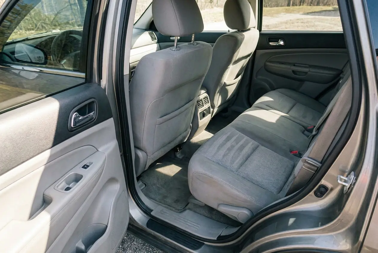 Family SUV interior after detailing, seats and carpet fully restored