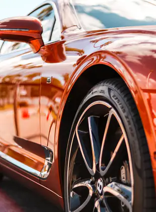 Red Luxury Car After Detailing