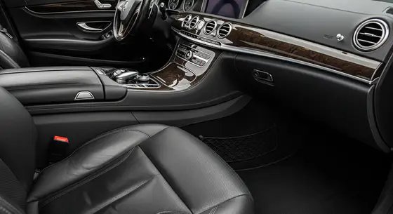 Clean, detailed leather car interior and dashboard after a Chula Vista mobile interior detail