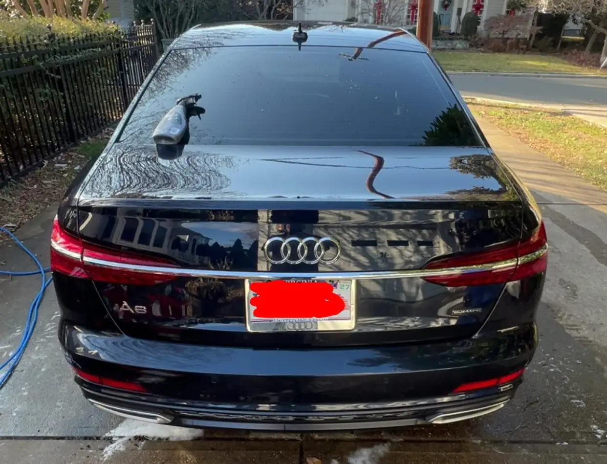 Audi rear exterior after detailing