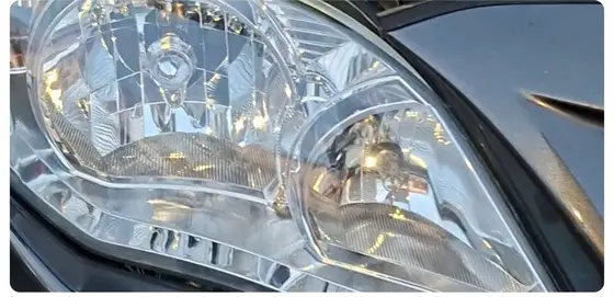 Headlight after restoration by True Detail — clear lens