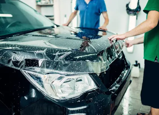 Global Films paint protection film install at Custom Details in Portland