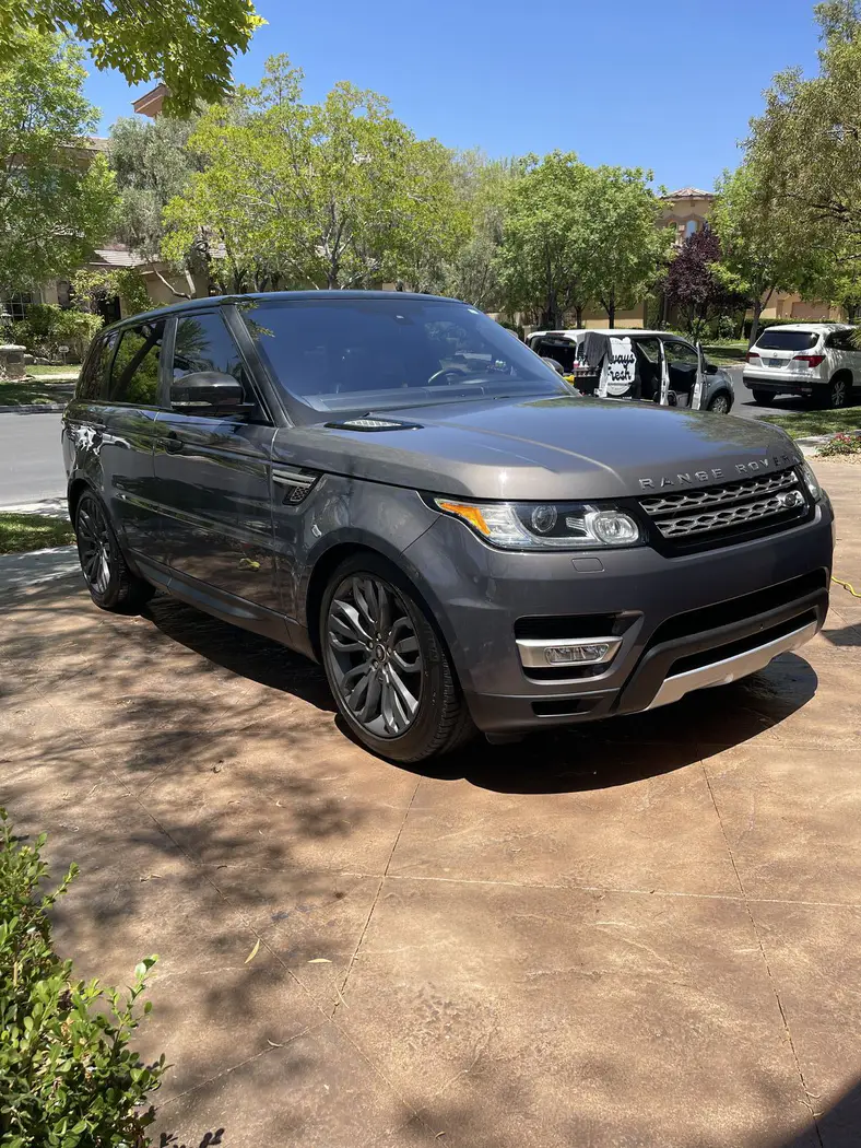 Gray Range Rover after mobile detailing